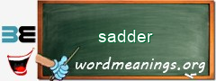 WordMeaning blackboard for sadder